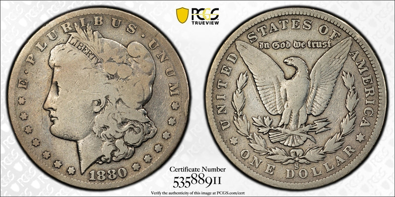 1880-S Morgan Silver Dollar – PCGS G04 | San Francisco Mint | Classic 90% Silver Collector Coin Heritage Pastime