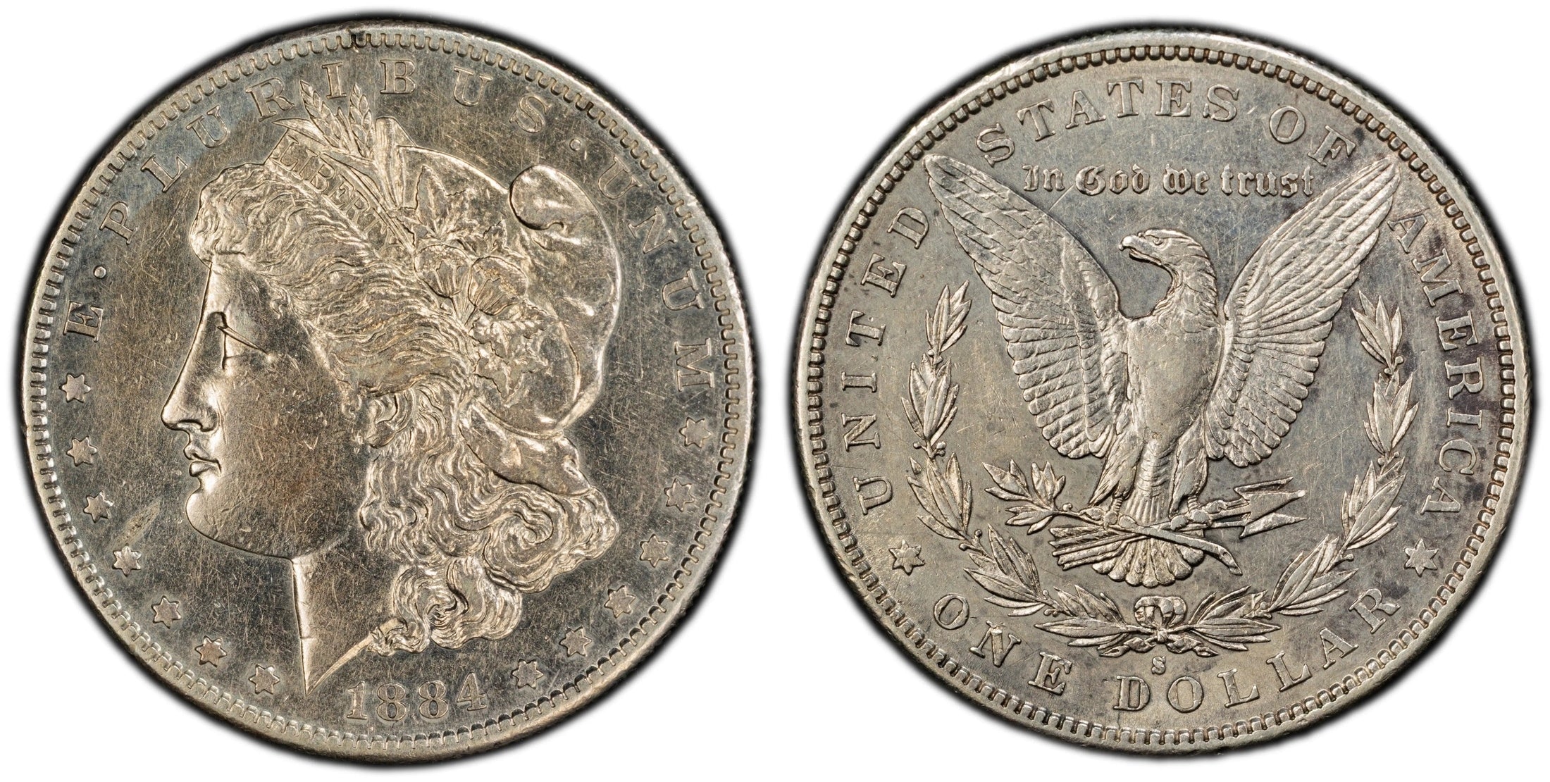 1884-S Morgan Silver Dollar – PCGS Genuine XF Details (Cleaned) | San Francisco Mint | Key-Date 90% Silver Coin Heritage Pastime