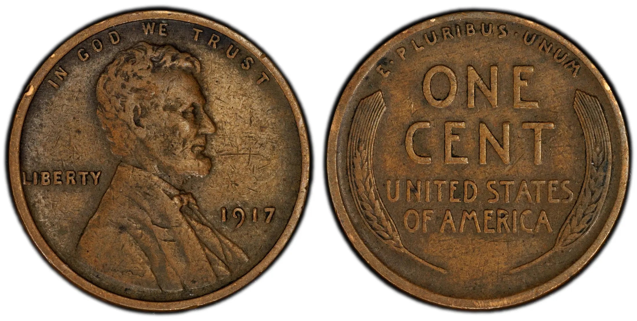 1917 Lincoln Wheat Cent – PCGS VF30BN – Early 20th Century Certified Coin Heritage Pastime