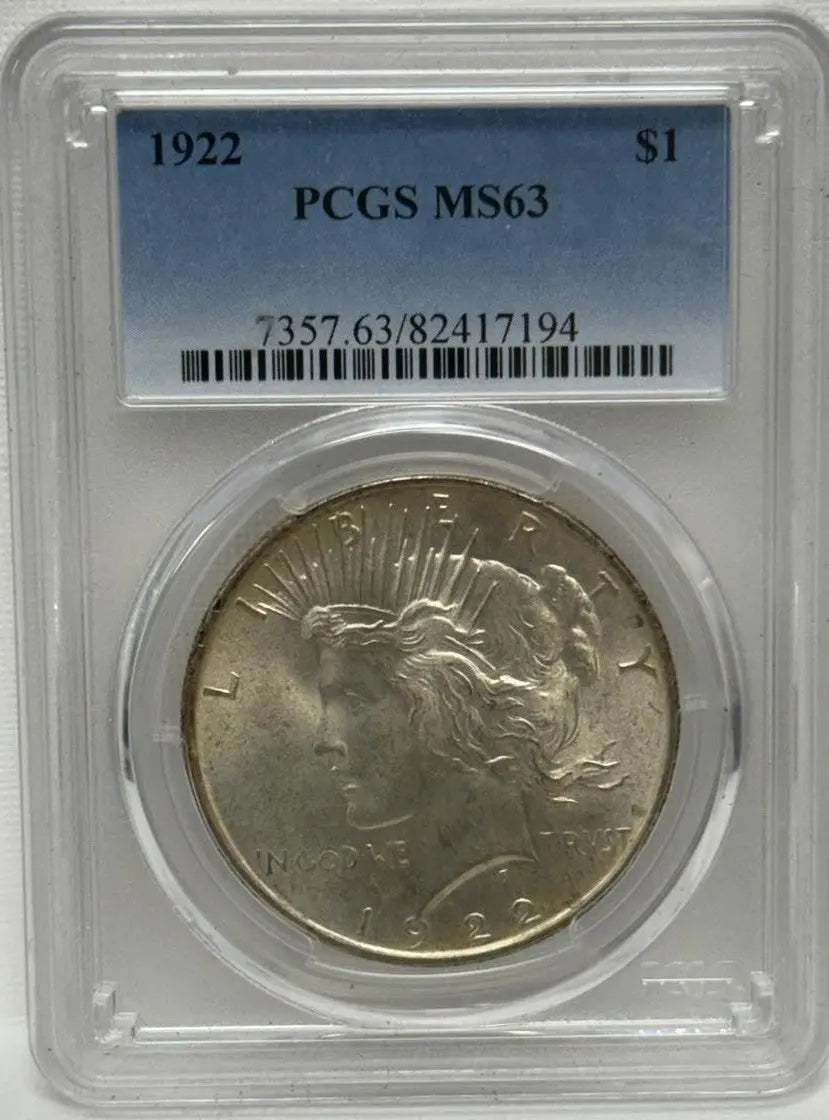 1922 Peace Silver Dollar PCGS MS63 – A Rare and Timeless Classic Coin Hub