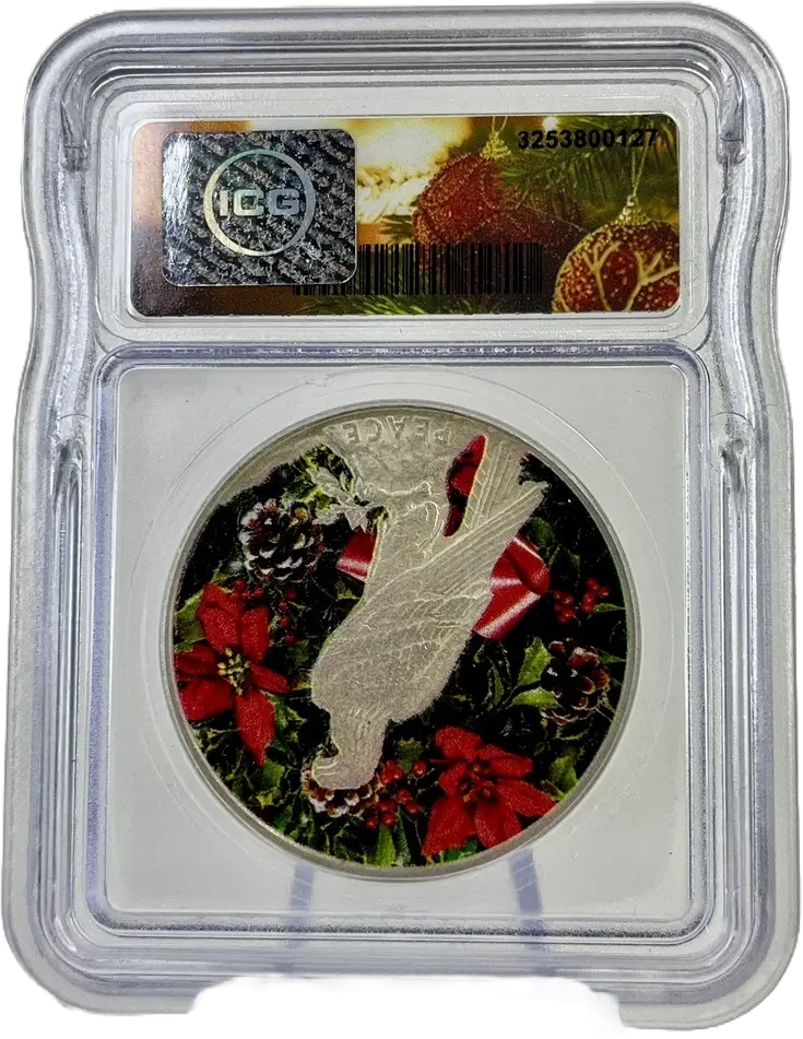 1922 U.S. Peace Silver Dollar – ICG Genuine Colorized "Elf - Christmas" 90% Silver Coin Hub