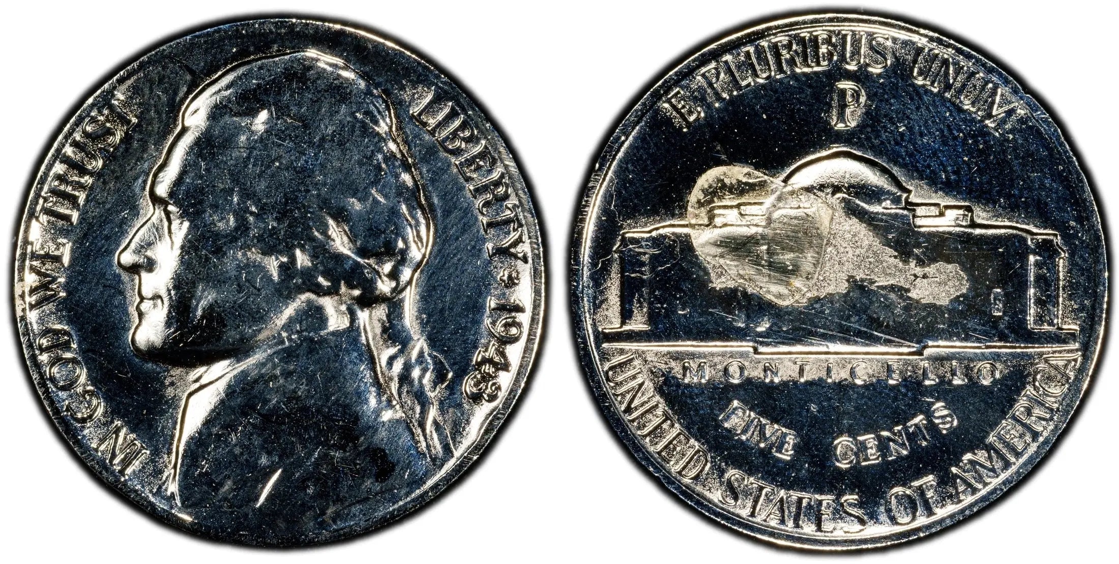 1943-P Jefferson Nickel 5C – PCGS Genuine G Details (Cleaned) | WWII Silver “War Nickel” Heritage Pastime