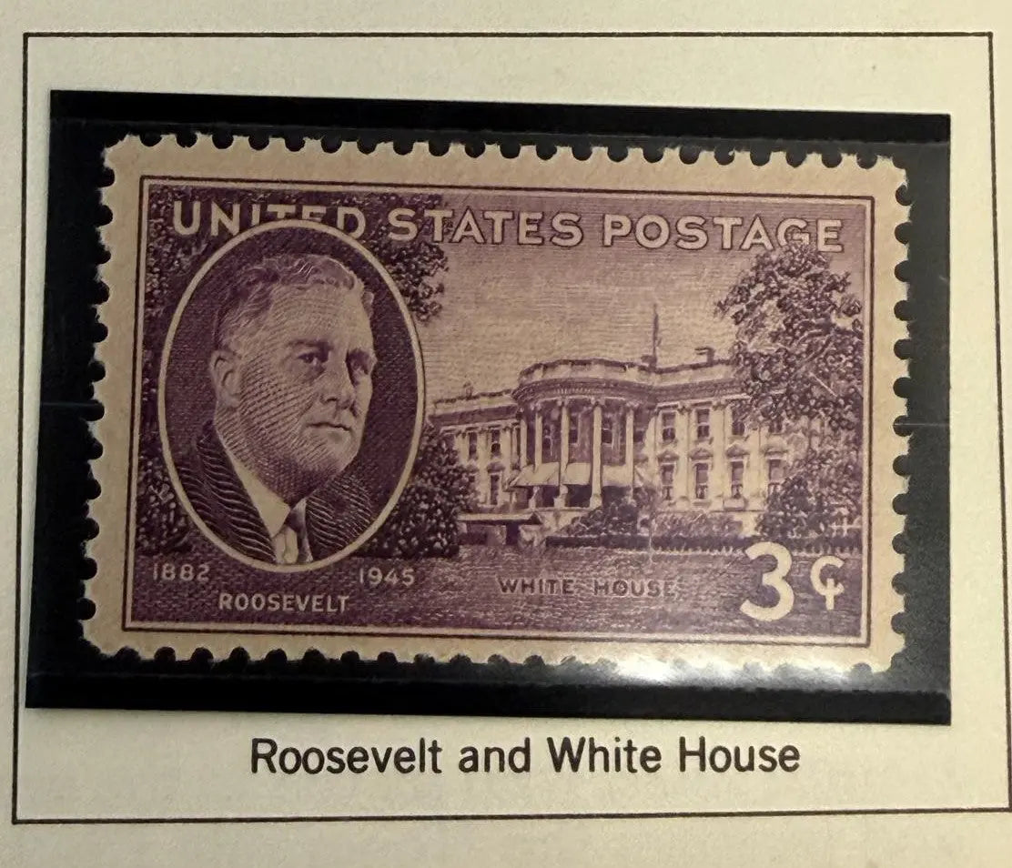 1945 U.S. Franklin D. Roosevelt Memorial Postage Stamp – Historic Presidential Tribute Heritage Pastime