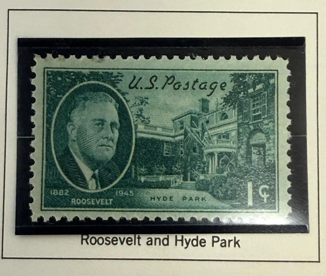 1945 U.S. Franklin D. Roosevelt Memorial Stamp – Hyde Park Commemorative | Historic Presidential Collectible Heritage Pastime