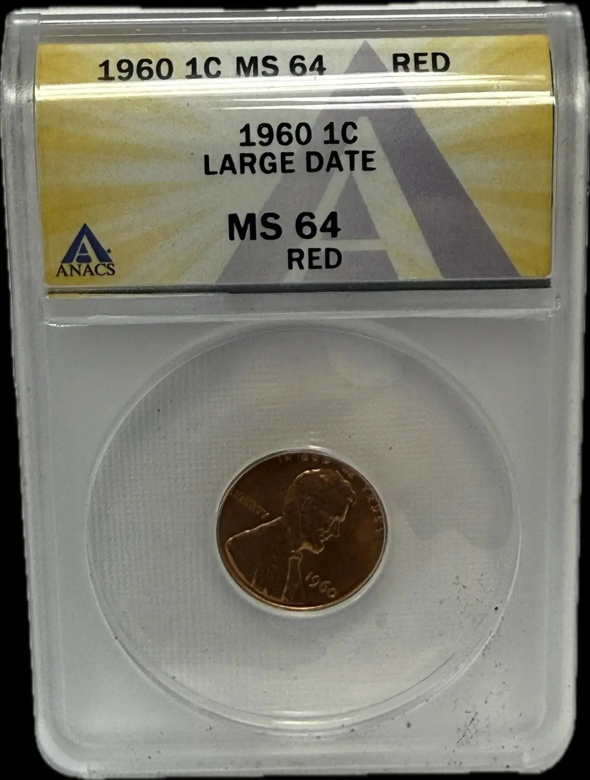 1960 Lincoln Cent, MS64 RED Large Date – A Beautiful High-Grade Example Heritage Pastime