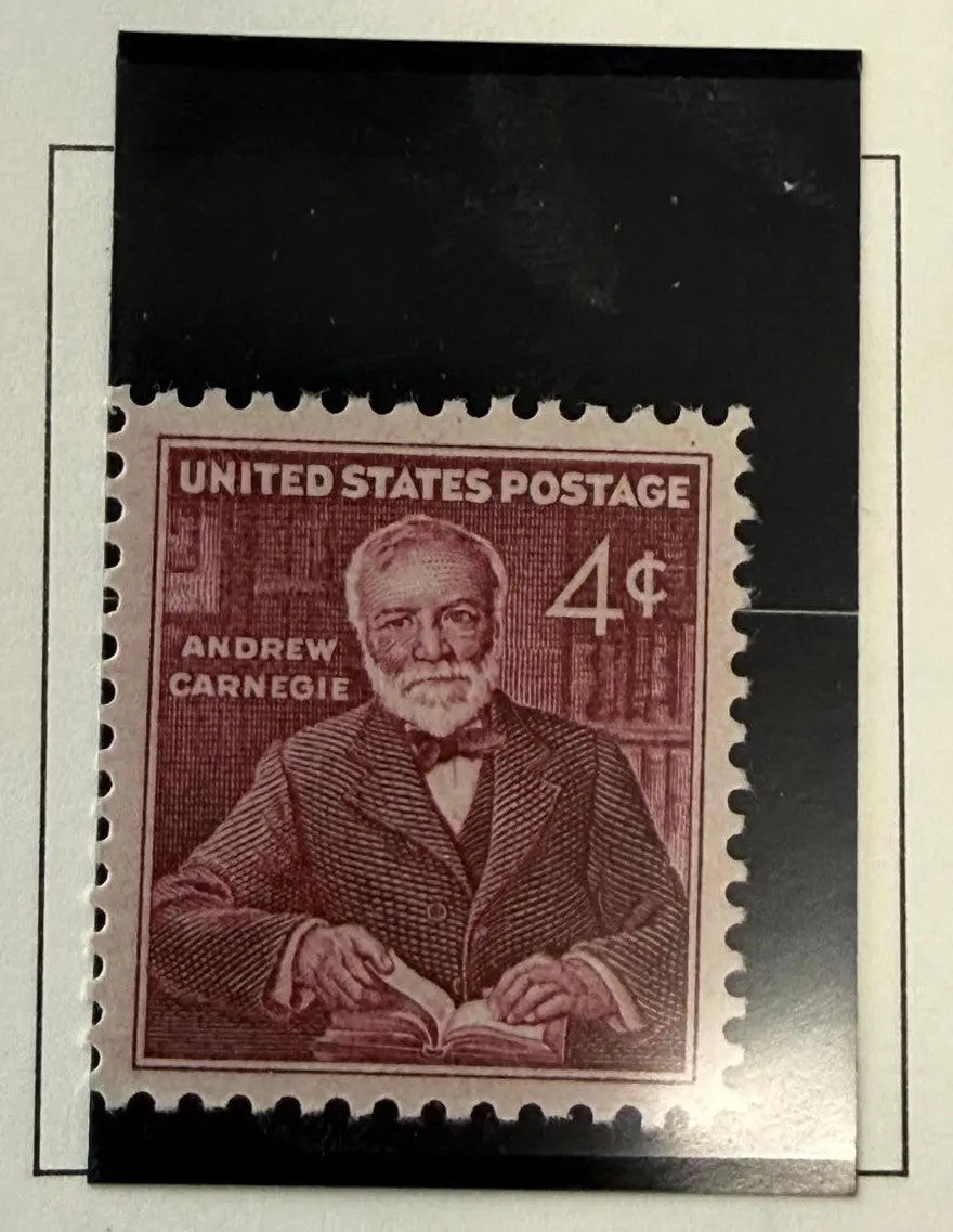 1960 U.S. 4¢ Andrew Carnegie Stamp – Industrialist & Philanthropist Commemorative Heritage Pastime