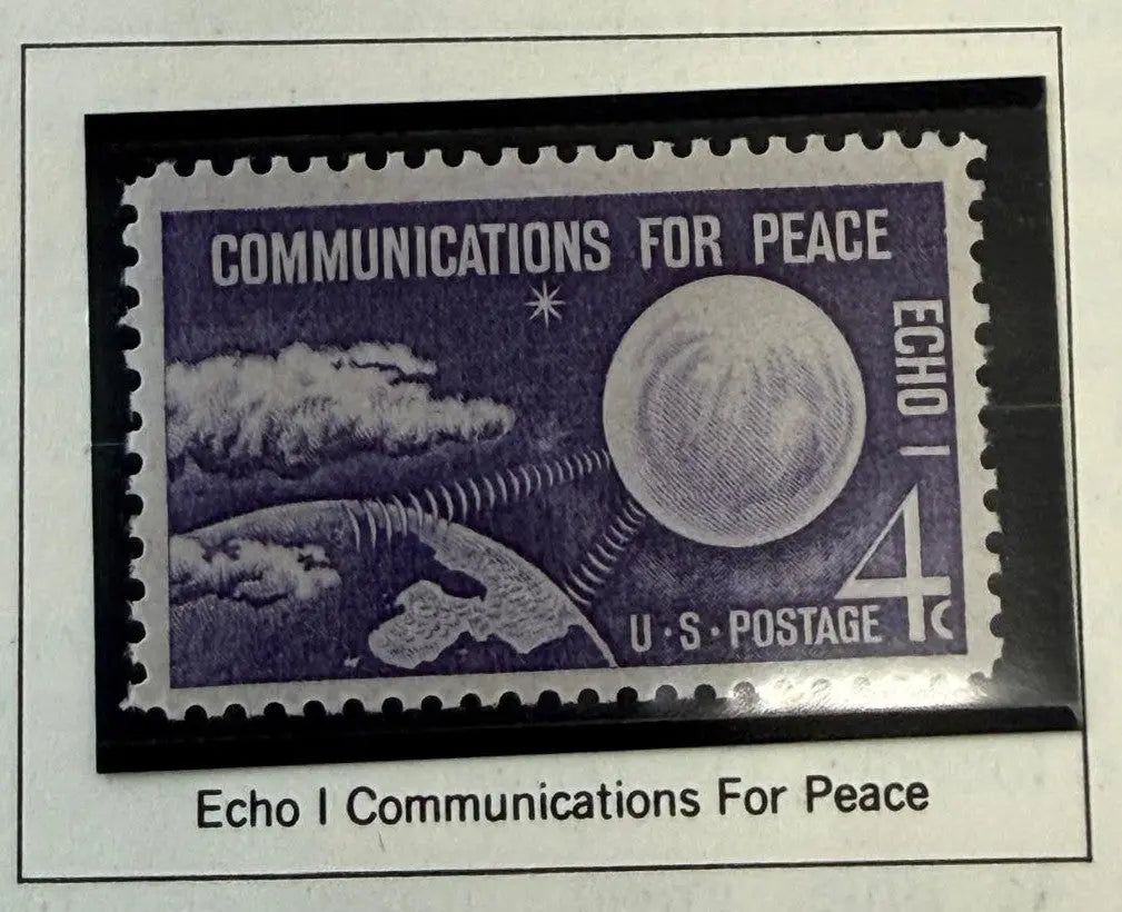 1960 U.S. 4¢ “Communications for Peace” Stamp – Global Unity & Technology Commemorative Heritage Pastime