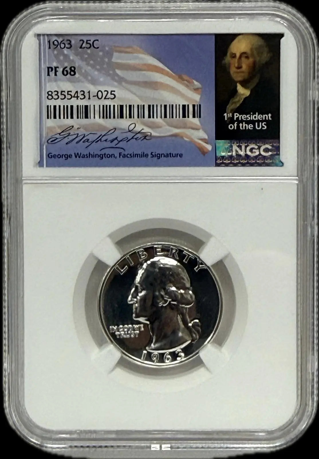 1963 Silver Quarter PF68 – High-Grade Proof, Exceptional Quality Coin Hub