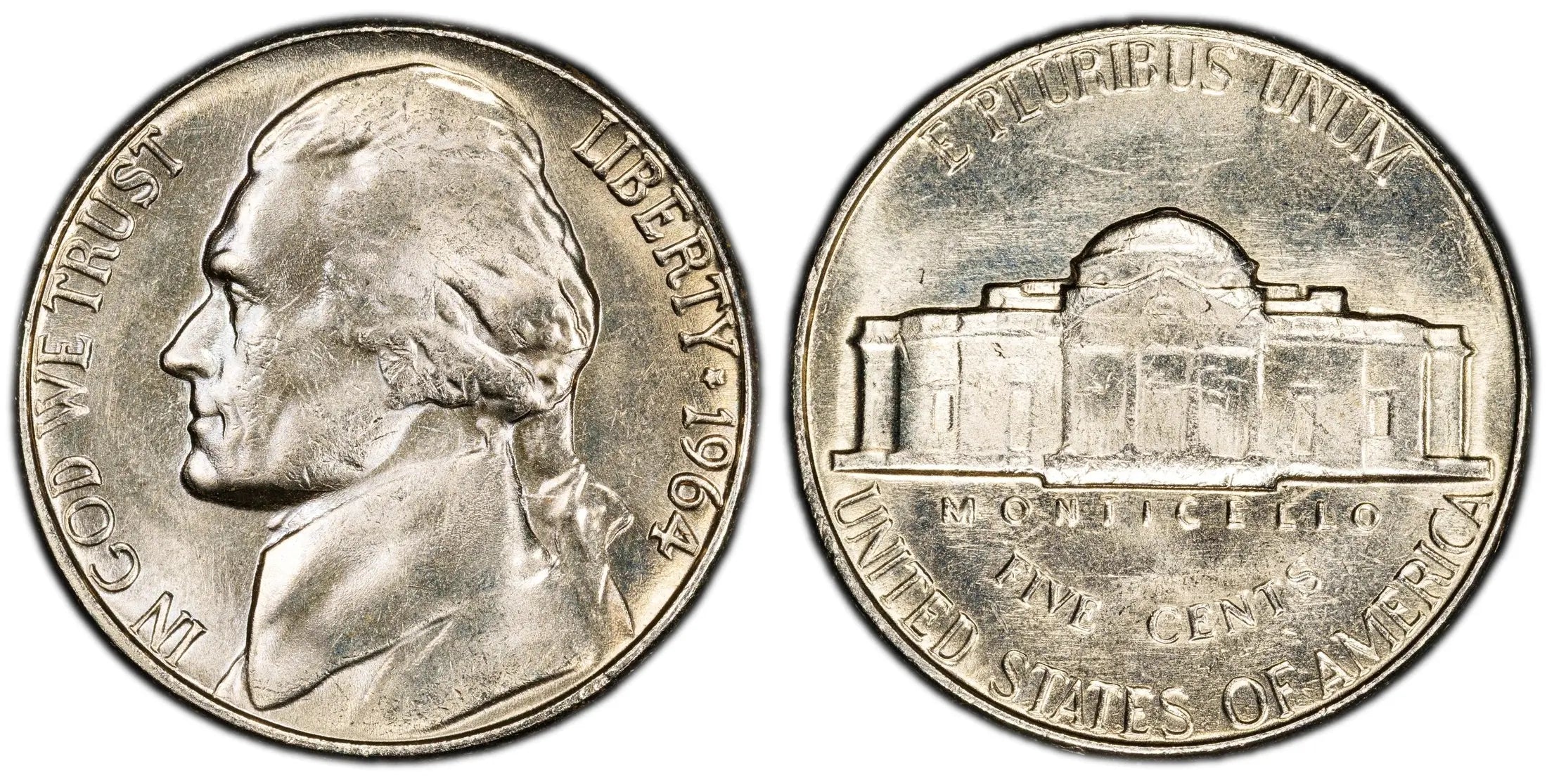 1964 Jefferson Nickel 5C – PCGS MS64 | Near-Gem Classic U.S. Coin Heritage Pastime