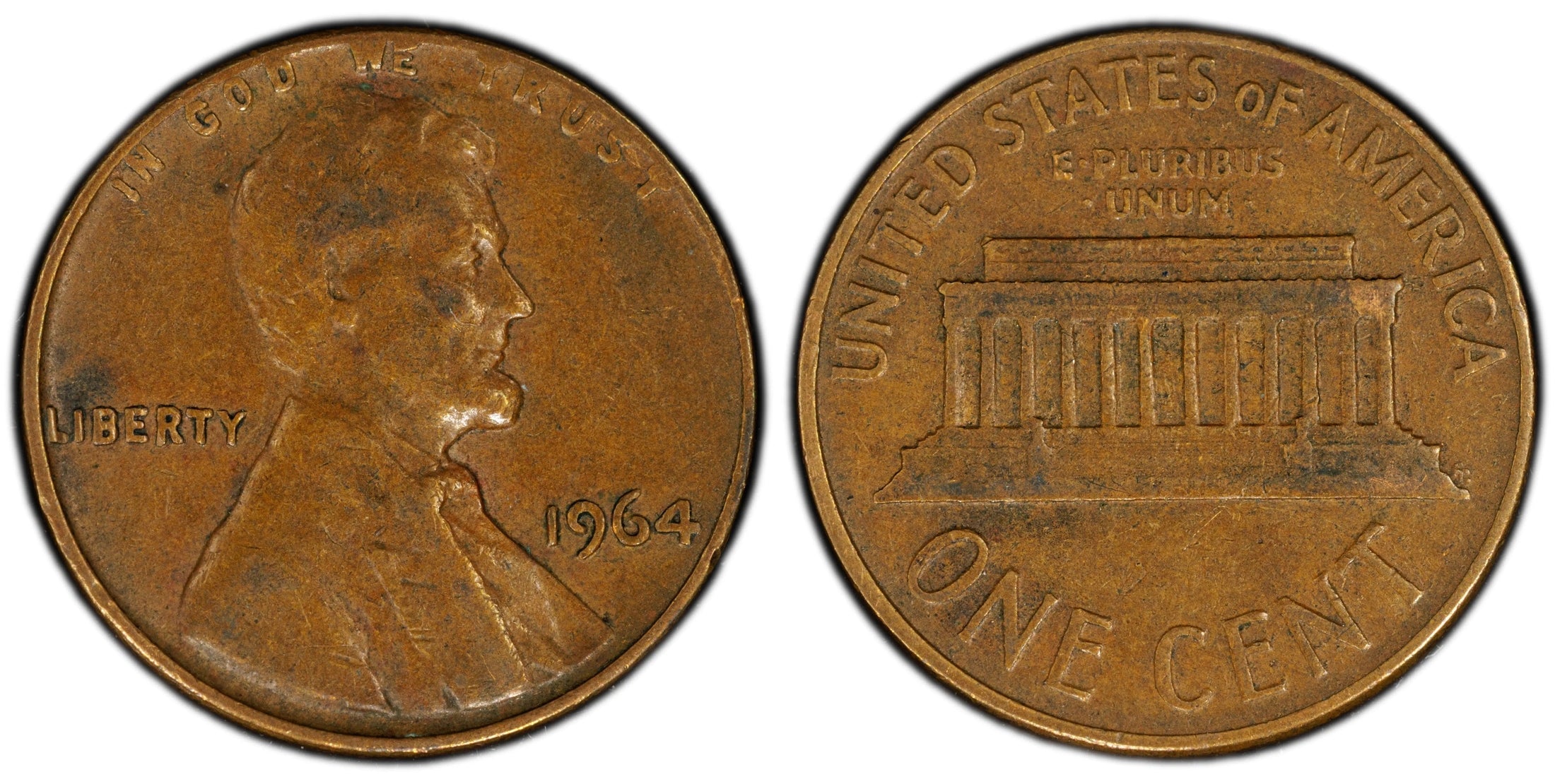 1964 Lincoln Memorial Cent – PCGS VF30BN – Classic Copper Issue Heritage Pastime