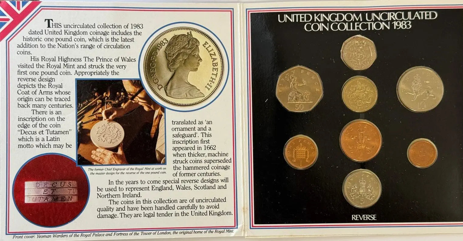 1983 United Kingdom Uncirculated Coin Collection – Royal Mint Original Set Coin Hub