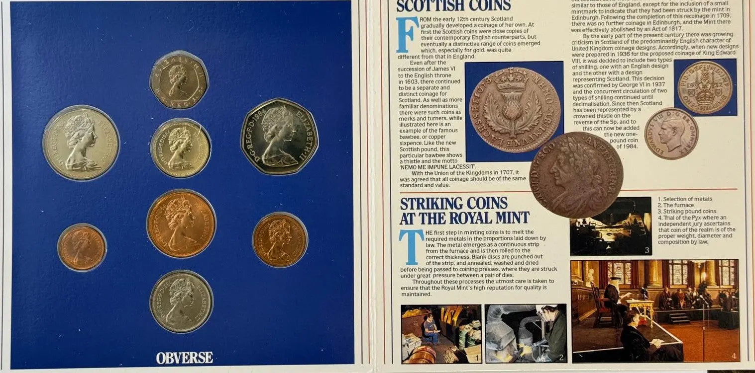 1984 United Kingdom Brilliant Uncirculated Coin Collection – Royal Mint Original Set Coin Hub