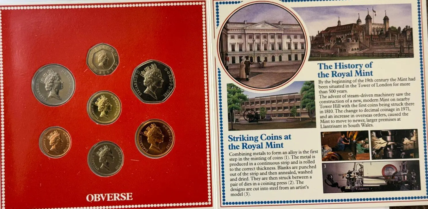 1985 United Kingdom Brilliant Uncirculated Coin Collection – Royal Mint Original Set Coin Hub