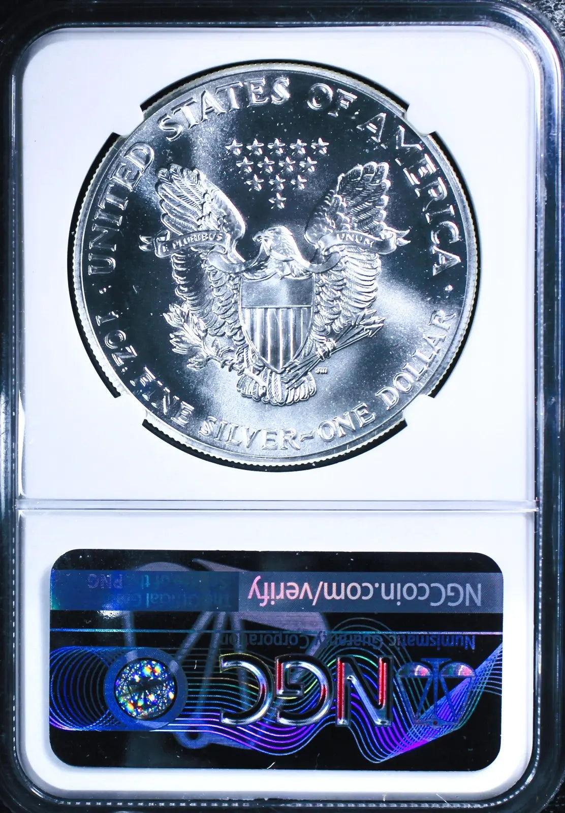 1990 American Silver Eagle MS69 NGC – Obverse Struck-Through Error, Rare Mint Anomaly Coin Hub