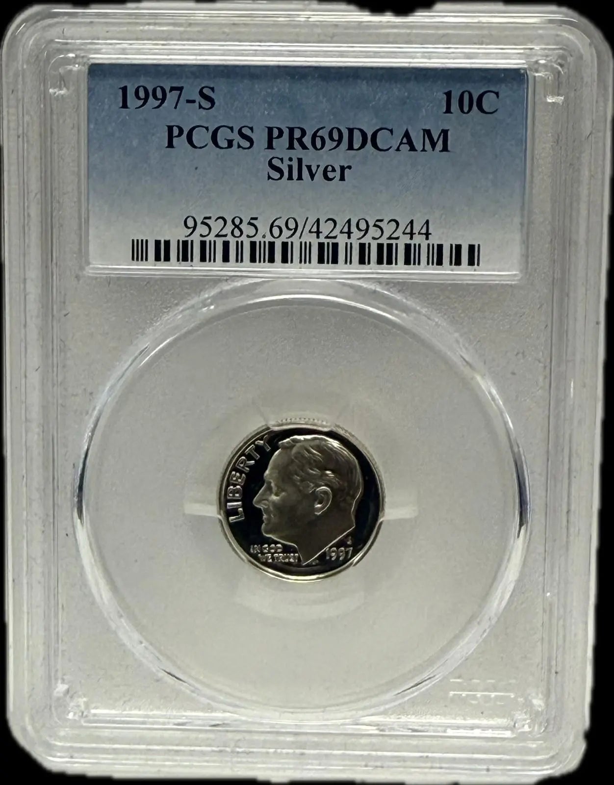 1997-S Silver 10C PCGS PR69 DCAM – Rare, Near-Perfect Proof Silver Coin Coin Hub