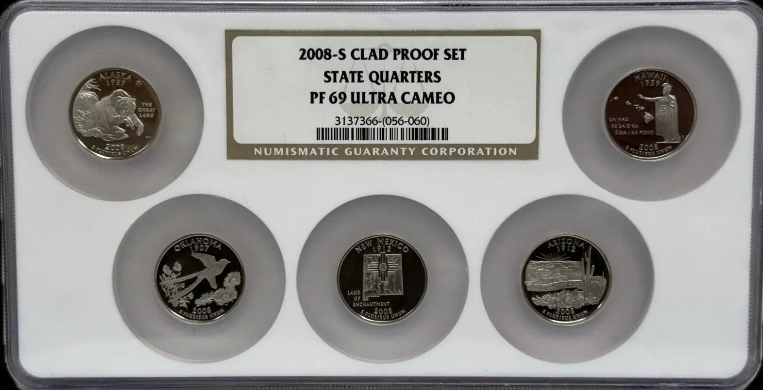 2003-D Uncirculated Set of State Quarters – MS65 – Pristine Series of American State Symbols Heritage Pastime