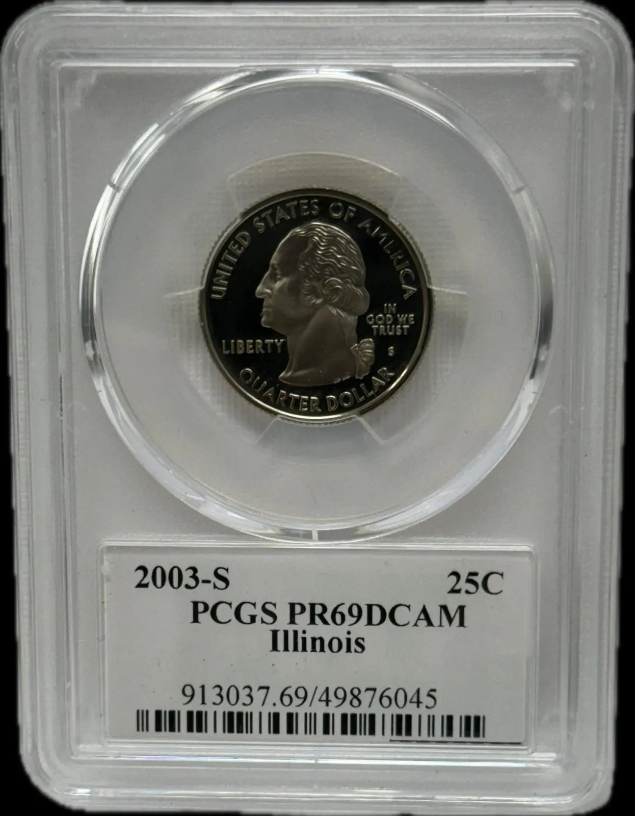 2003-S 25C PCGS PR69 DCAM Illinois – Rare, Near-Perfect Proof Coin Coin Hub