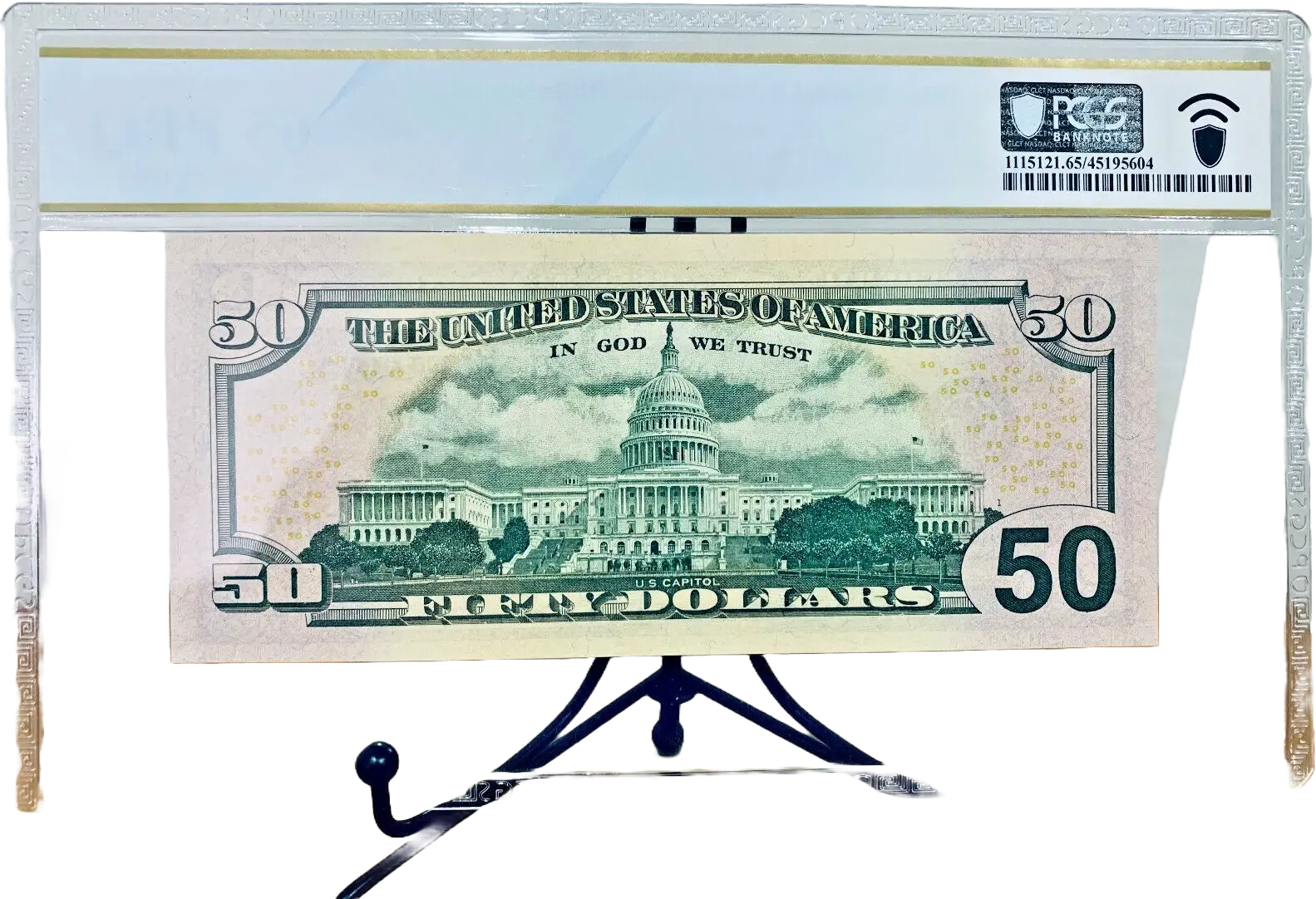 2006 $50 FRN PCGS 65PPQ Fancy PARTIAL LADDER Serial #IC01234500A Coin Hub