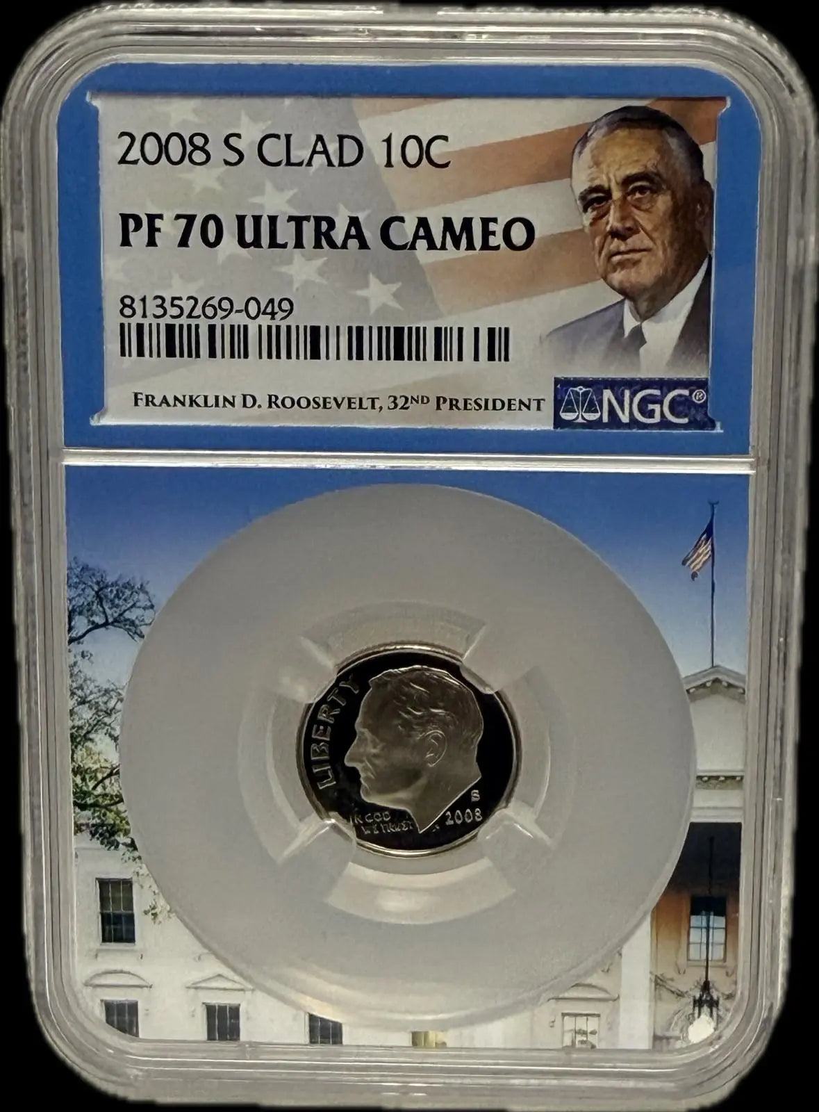 2008-S CLAD 10C PF70 ULTRA CAMEO – Extremely Rare, Flawless Ultra Cameo Coin Coin Hub