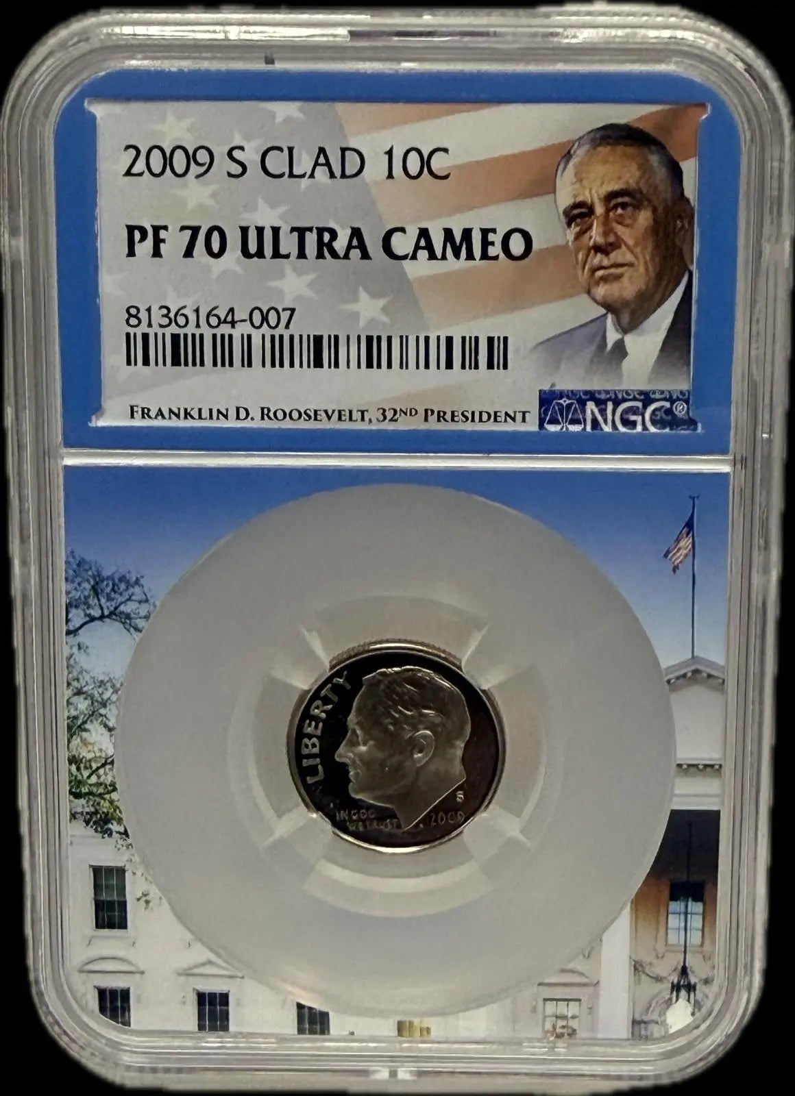 2009-S Roosevelt Dime 10C Clad – PCGS PR70 Ultra DCAM | Perfect Proof Coin Heritage Pastime