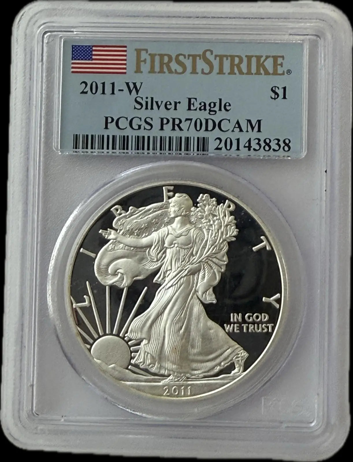 2011-W American Silver Eagle $1 – First Strike – PCGS PR70 Deep Cameo Coin Hub