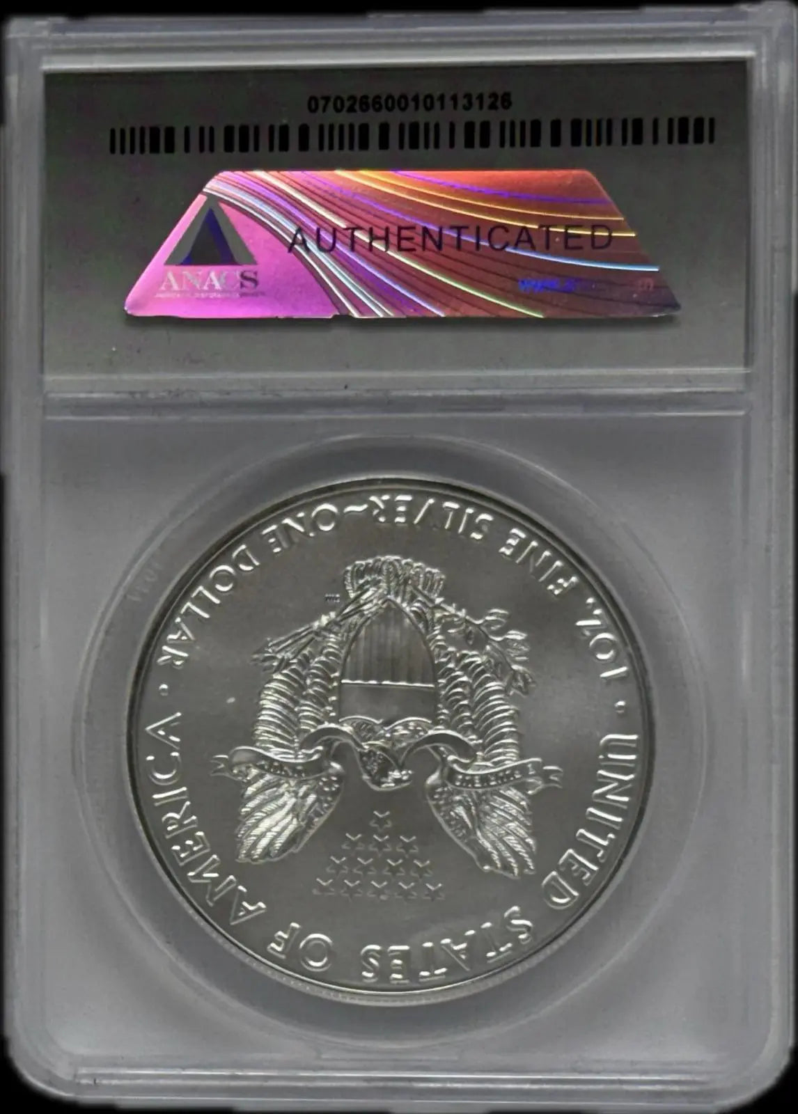 2020 Silver Eagle $1 MS70 – Perfect, Flawless American Silver Bullion Coin Heritage Pastime