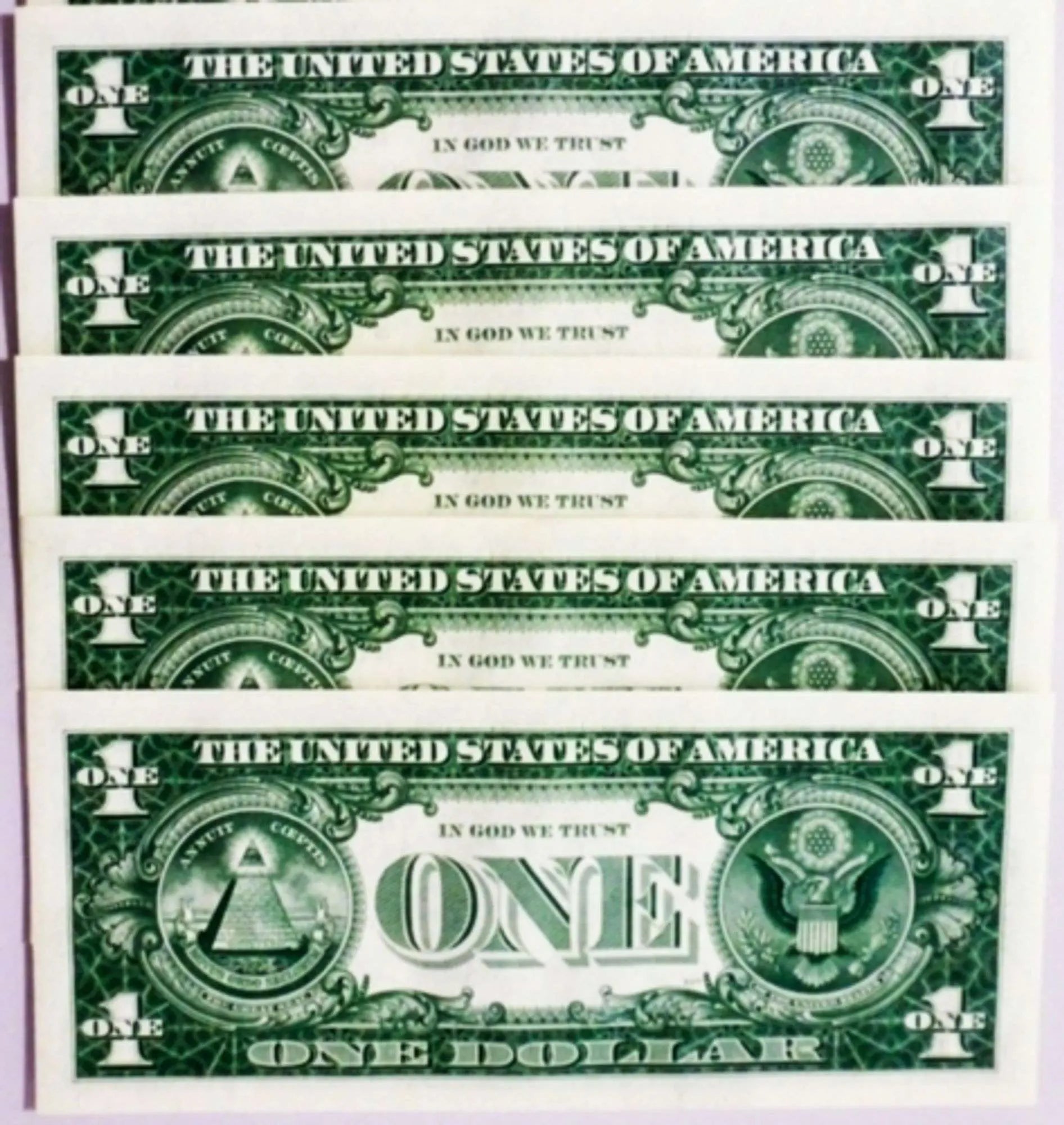 2021 Cleveland-Consecutive $1 Star Replacement Note Collection - 5 Superb Crisp Notes Coin Hub