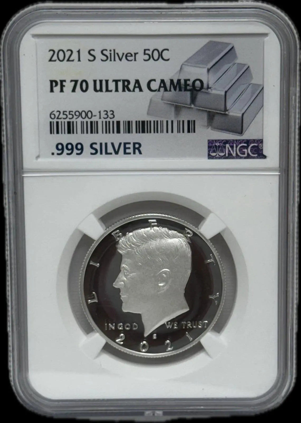 2021-S Silver Half Dollar PF70 Ultra Cameo – Perfect Proof with Striking Contrast Coin Hub