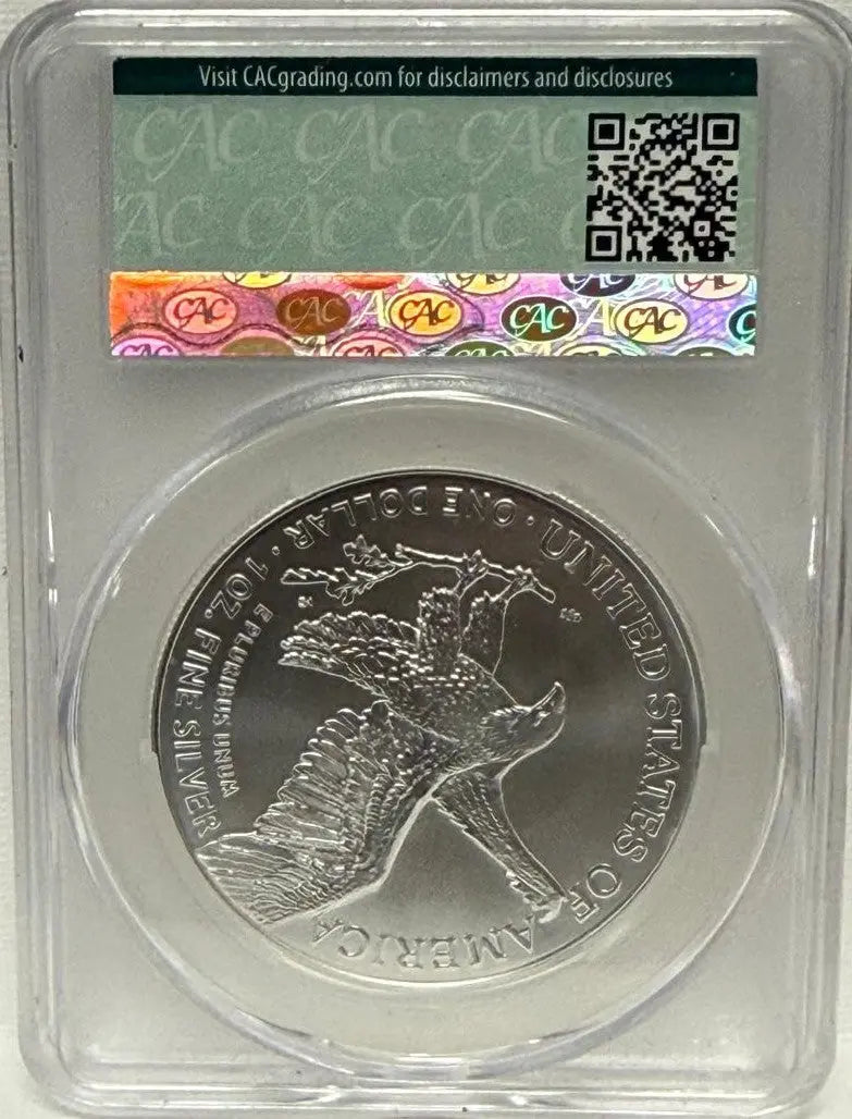 2024 Silver Eagle $1 MS70 CAC – Pristine Gem, Certified Perfect Coin Hub