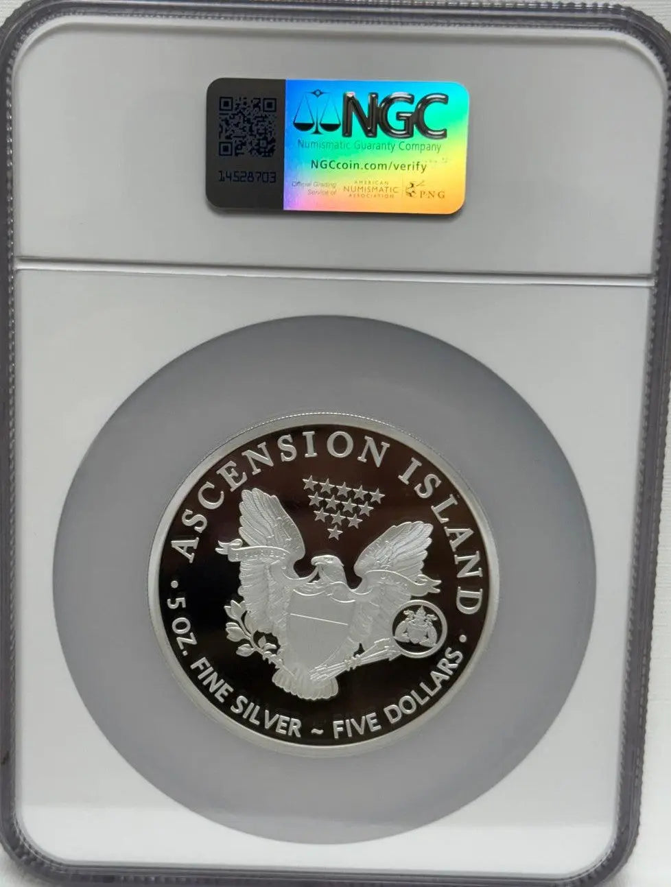 2025 $5 5oz Ascension Silver Heraldic Eagle Type 1 First Day of Issue PF 70 ULTRA CAMEO Heritage Pastime