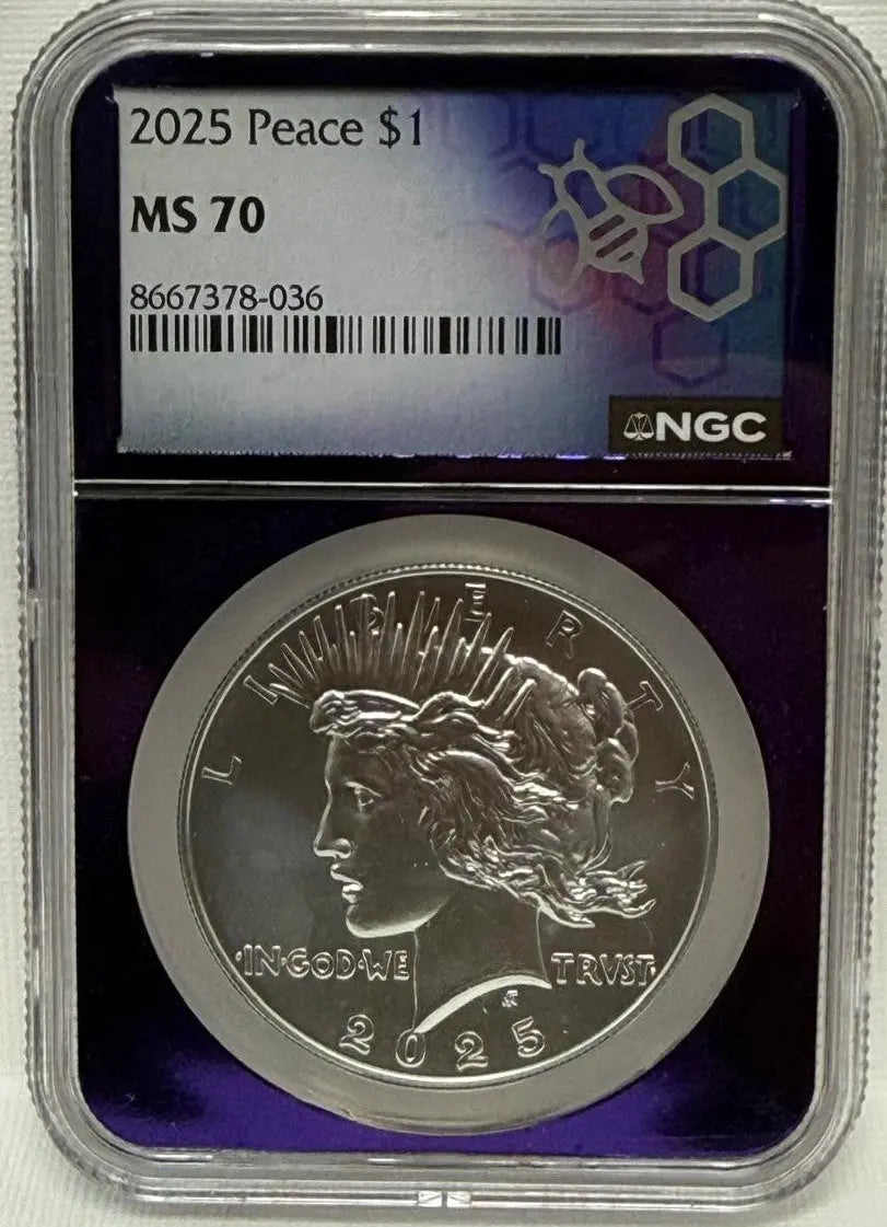 2025 Peace Silver Dollar MS70 – A Rare and Historic Treasure Coin Hub