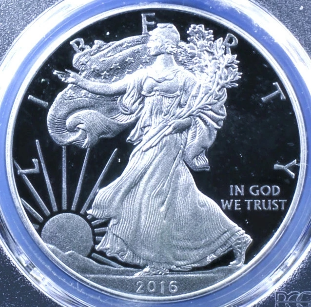 2016-W American Silver Eagle - PCGS PR-70 DCAM-Lettered Edge