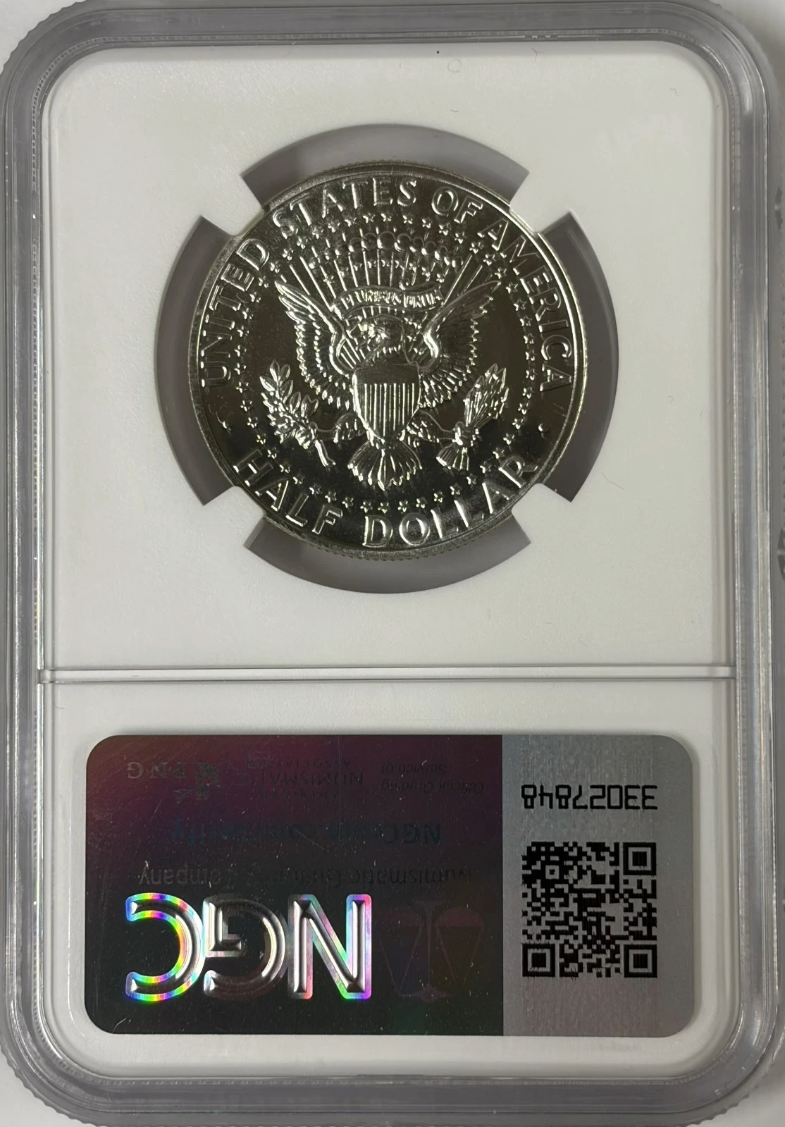 1964 NGC PF68 Proof Silver Kennedy Accent Hair Half JFK Coin 50c Signature Label