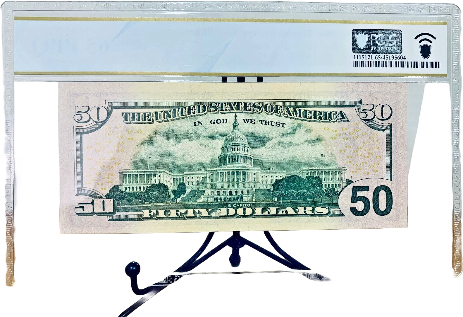 2006 $50 FRN PCGS 65PPQ Fancy PARTIAL LADDER Serial #IC01234500A