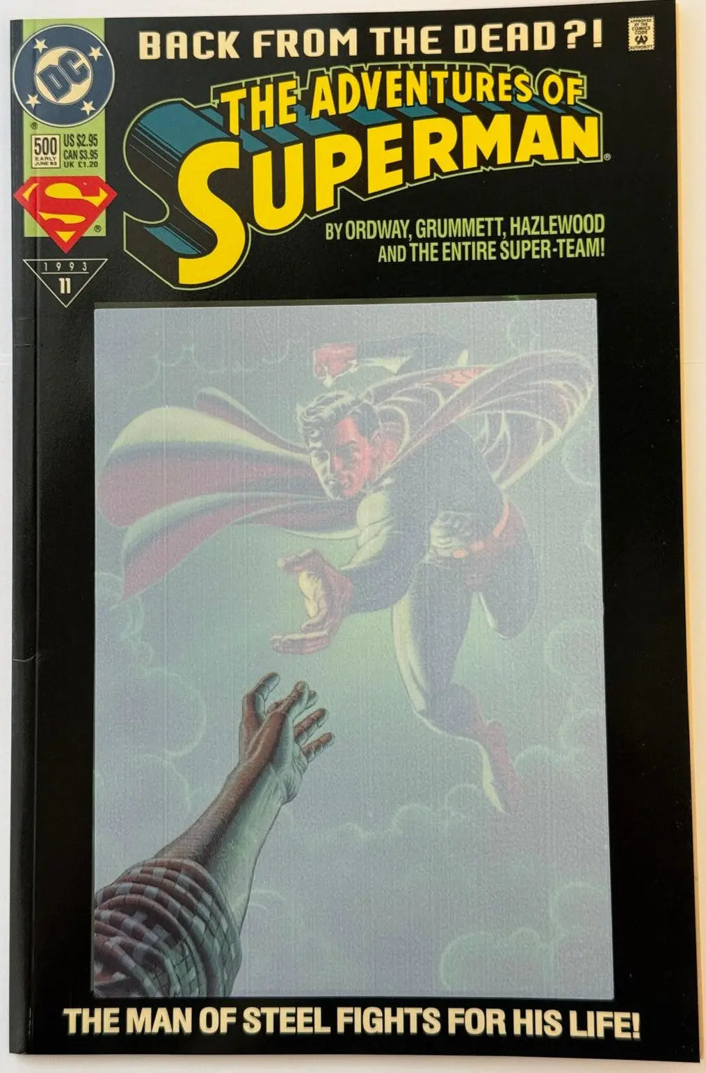 Adventures of Superman #500 (1993) – Polybagged Collector’s Edition | Return of Superman | DC Comics Heritage Pastime