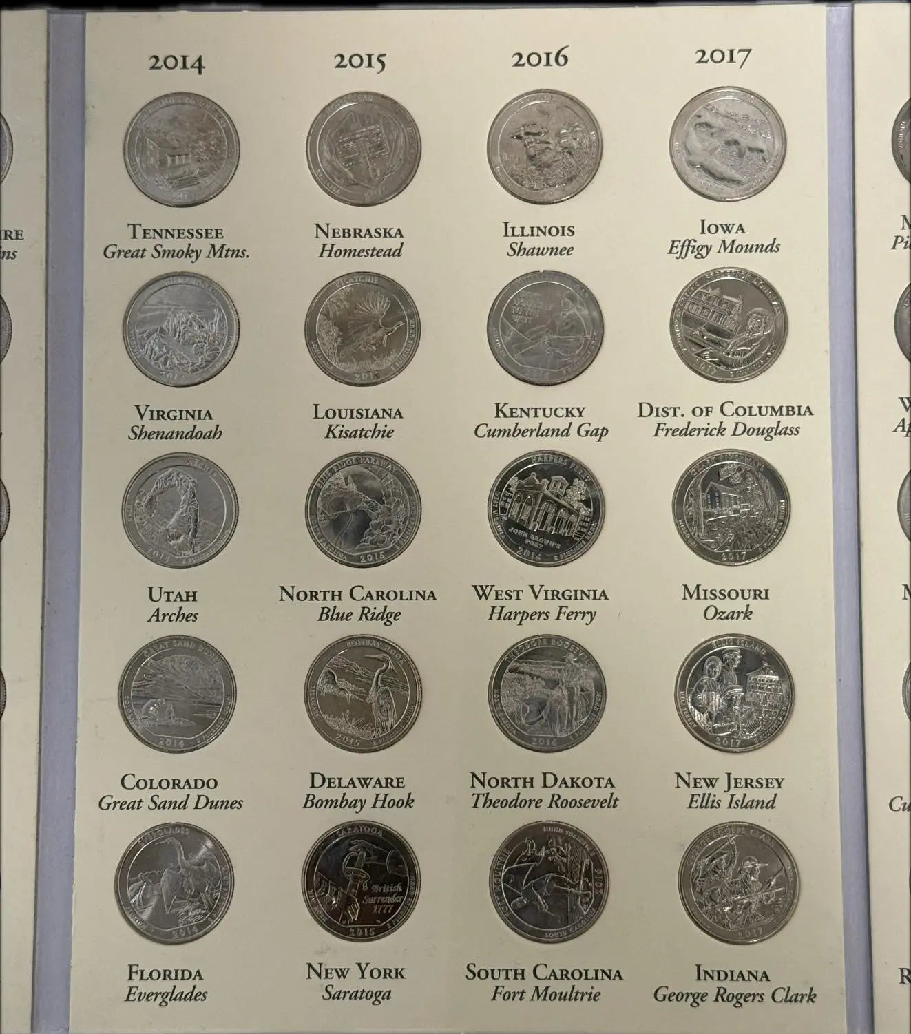 America’s National Park Commemorative Quarters 2010-2021 Complete Set – Beautiful Series of U.S. Landmark Coins Heritage Pastime