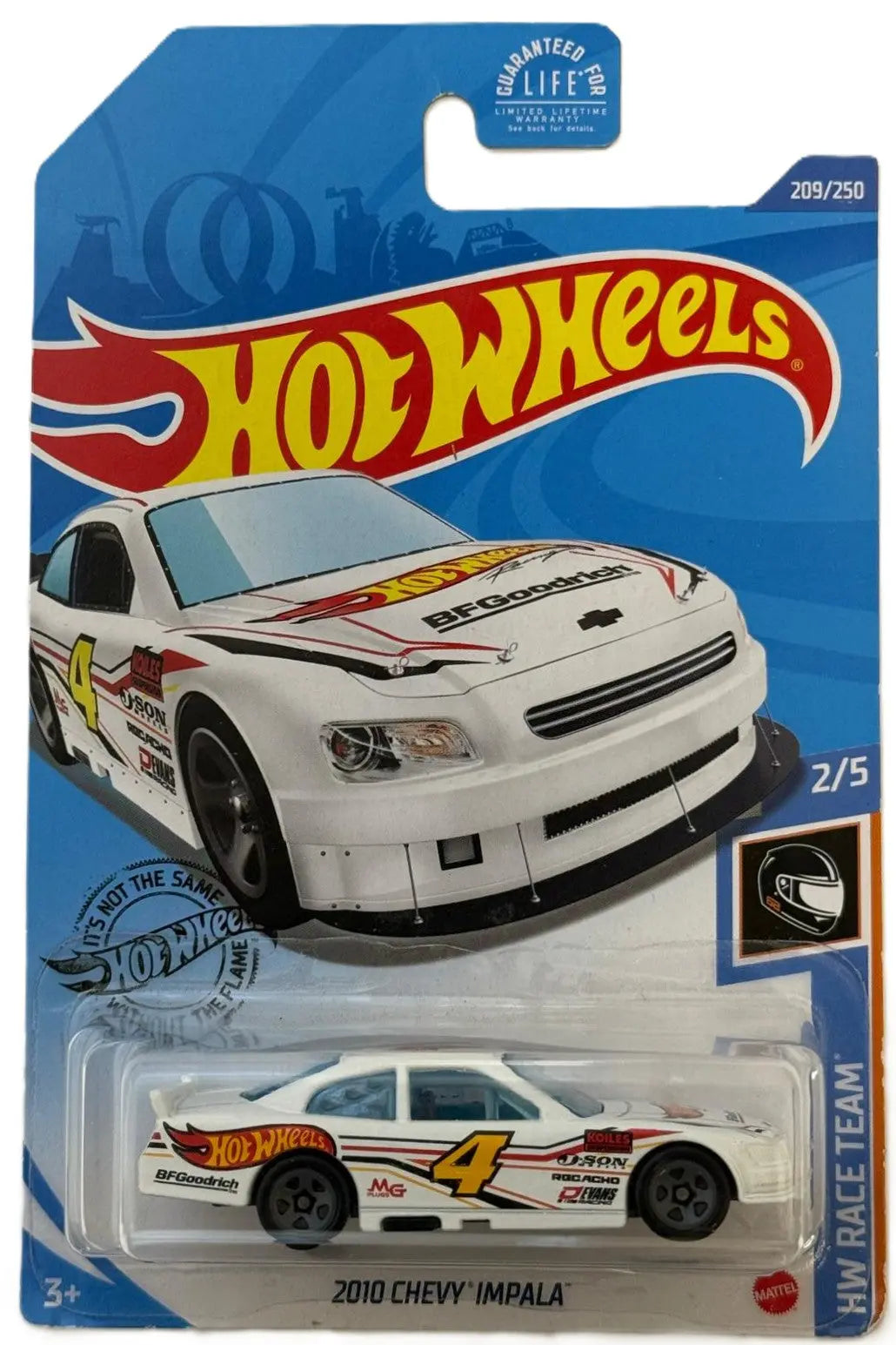 Hot Wheels 2010 Chevy Impala NASCAR Stock Car – HW Race Team (2020 Mainline) 1:64 Scale Heritage Pastime