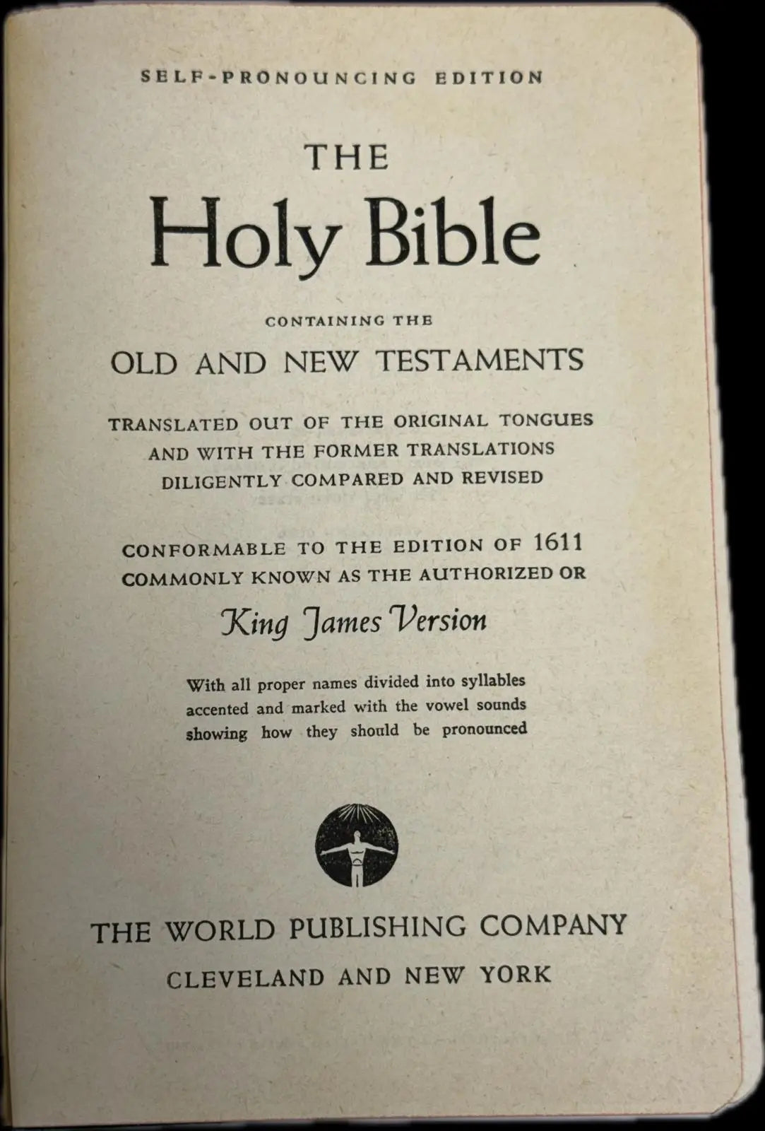 King James Version (KJV) Holy Bible, Self-Pronouncing Edition Heritage Pastime