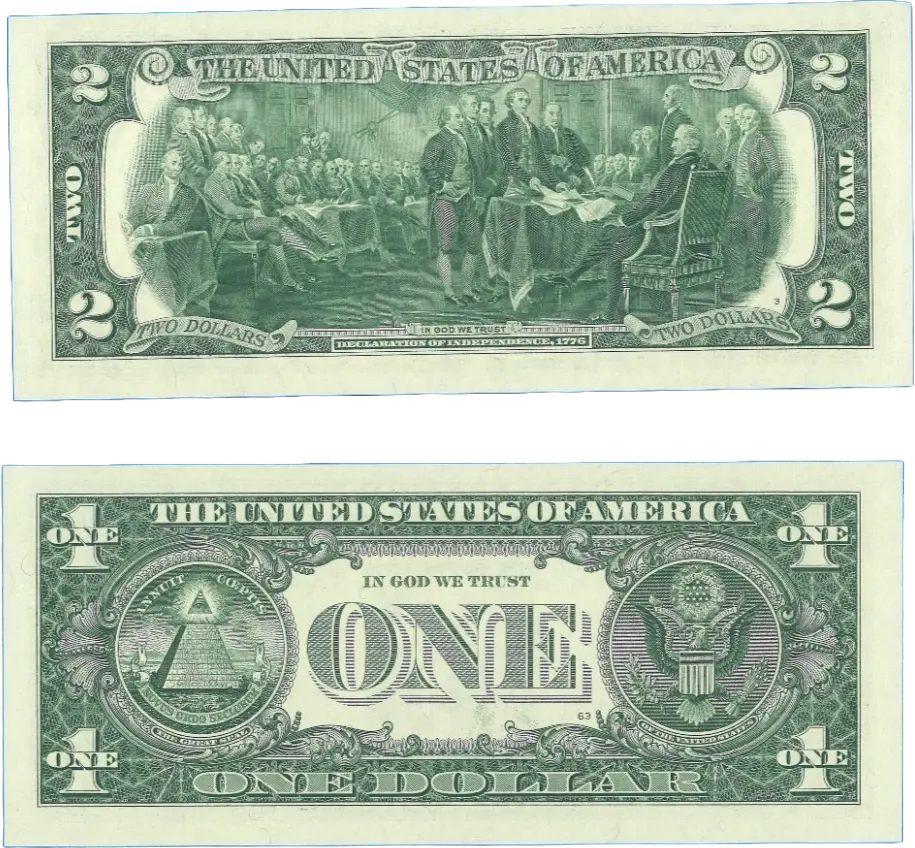 LOW DUPLICATE SERIAL NUMBER MATCHING $2 AND $1 NOTES! –SAME SERIALS Coin Hub