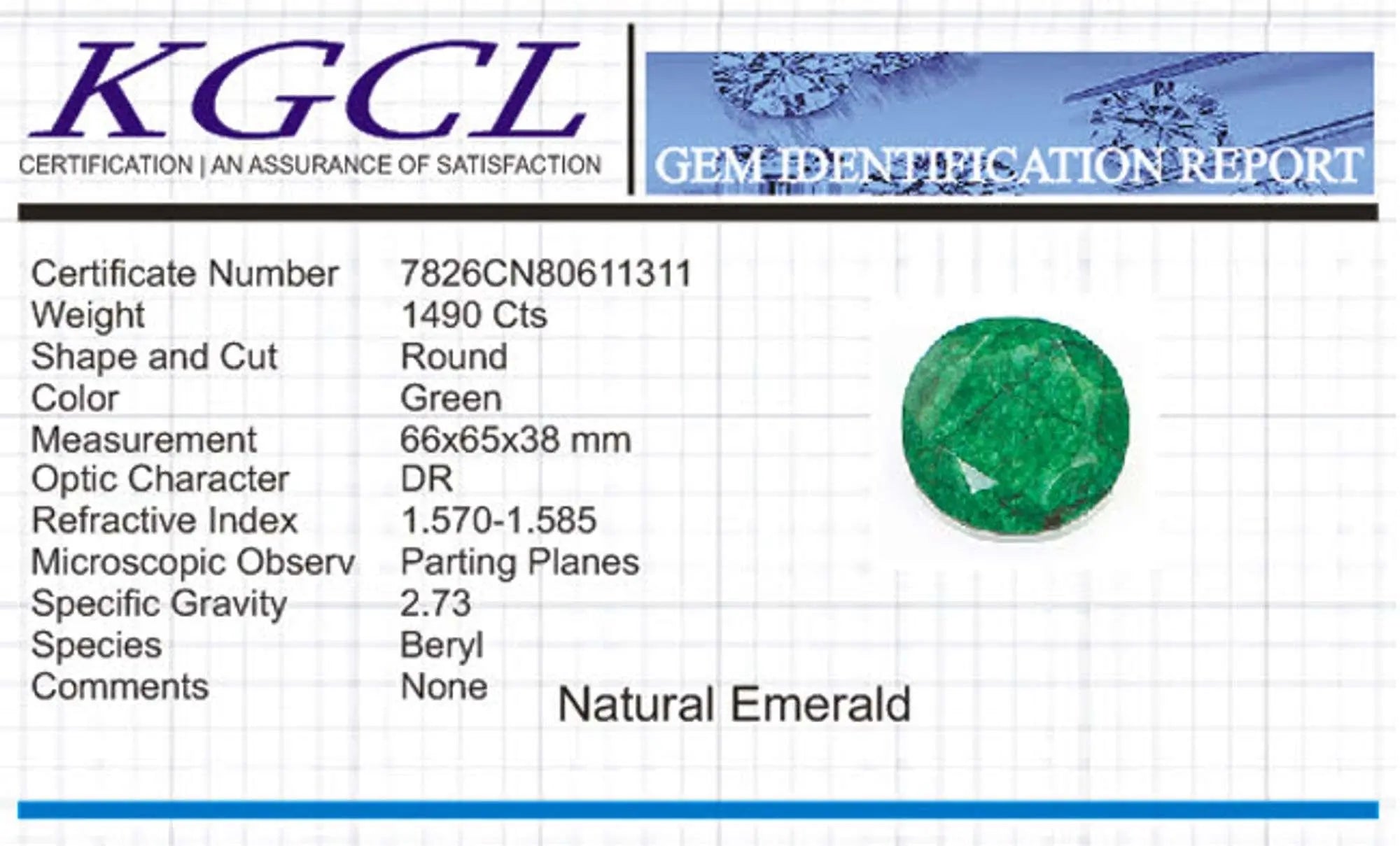 Natural Huge 1490 Ct Certified Museum Size Faceted Emerald Solitaire. Coin Hub
