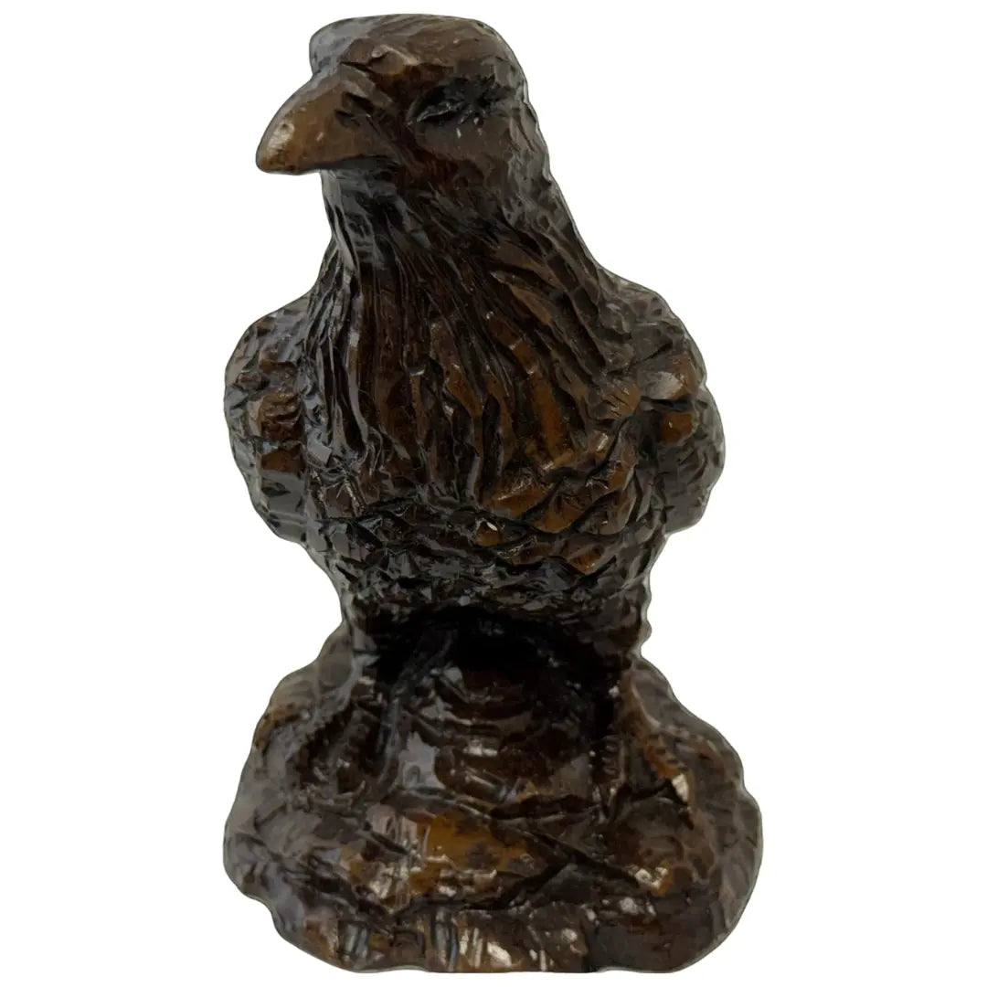 Sullivans 7.5-inch brown rough bird statue on a rocky base Coin Hub