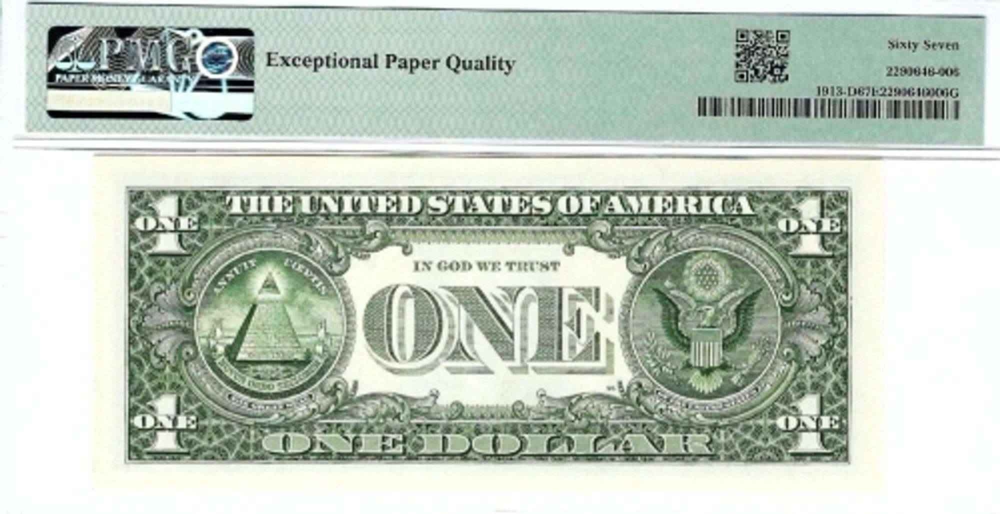 Superb 1985 $1 Cleveland Fancy Radar 96777769 PMG 67 EPQ!