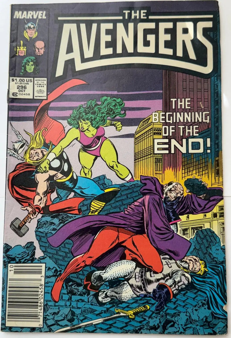 The Avengers #296 (1988) – Marvel Comics Copper Age Issue | Classic Avengers Team Book | Vintage Collectible Heritage Pastime