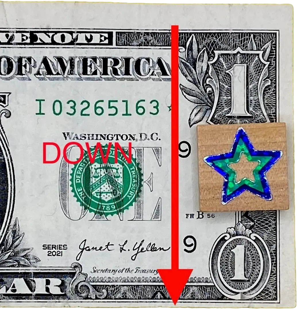$1 Bill 2021 ERROR Star Note Misaligned Print Cut Both Sides Fancy Serial Number Coin Hub