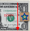 $1 Bill 2021 ERROR Star Note Misaligned Print Cut Both Sides Fancy Serial Number Heritage Pastime
