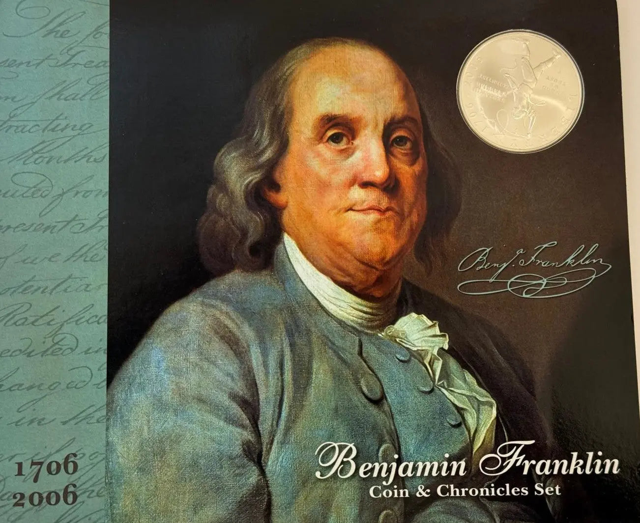 1706-2006 Benjamin Franklin Coin & Chronicles Set – 300th Anniversary Silver Dollar Coin Hub