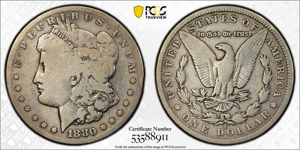 1880-S Morgan Silver Dollar – PCGS G04 | San Francisco Mint | Classic 90% Silver Collector Coin Heritage Pastime