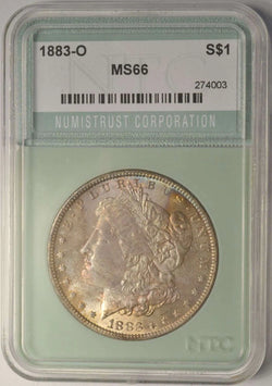 1883-O Morgan Silver Dollar NTC MS66 – A Top-Rated Rare Classic