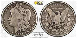 1901 Morgan Silver Dollar – PCGS Genuine G Details (98 – Damage) | Classic U.S. 90% Silver Coin