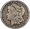 1901 Morgan Silver Dollar – PCGS Genuine G Details (98 – Damage) | Classic U.S. 90% Silver Coin Heritage Pastime